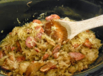 Sauerkraut and Kielbasa, another delicious slow cooker dinner!